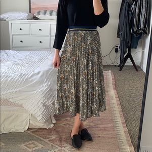 Morris & Co X H&M Patterned Midi Skirt